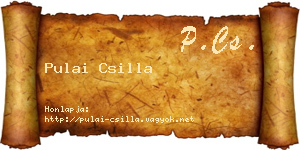 Pulai Csilla névjegykártya